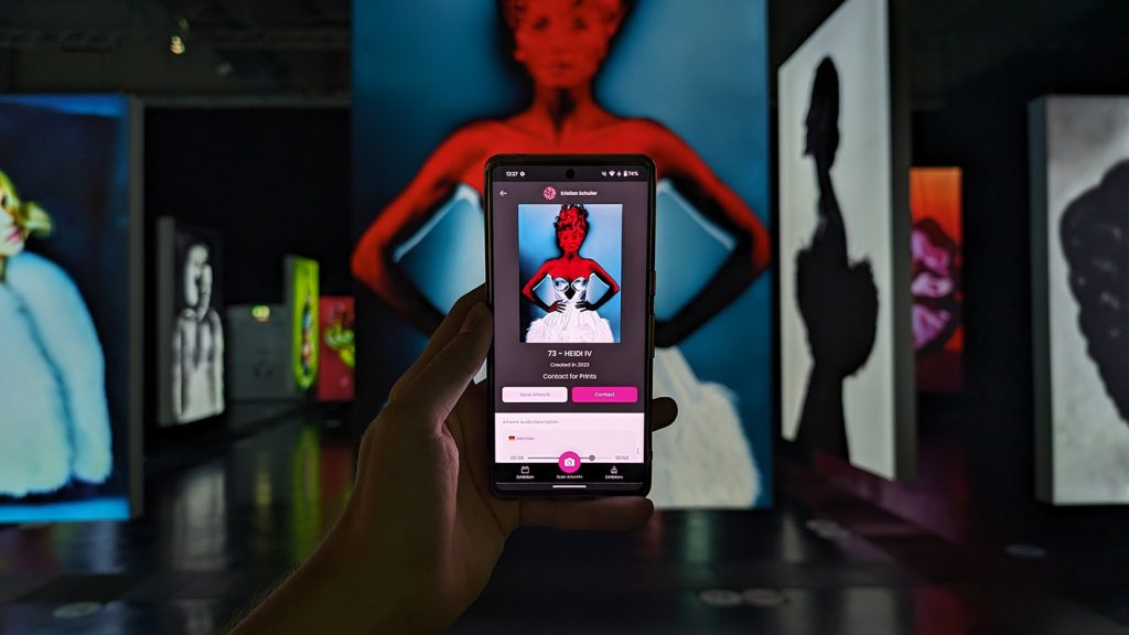 Heidi Klum, von Kristian Schuller, gescannt mit scan.art bei der Kristian Schuller Grand Show. (c) scan.art