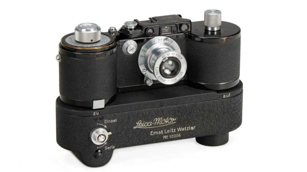 Die Leica 250 GG w. Leica-Motor MOOEV No.10006 wurde für 1.320.000 Euro versteigert. (c) OstLicht Camera Auction