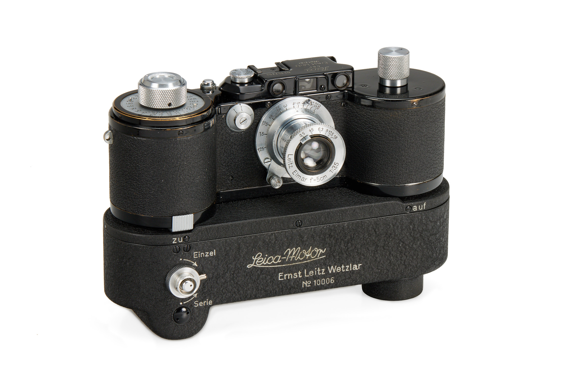 Die Leica 250 GG w. Leica-Motor MOOEV No.10006 wurde für 1.320.000 Euro versteigert. (c) OstLicht Camera Auction