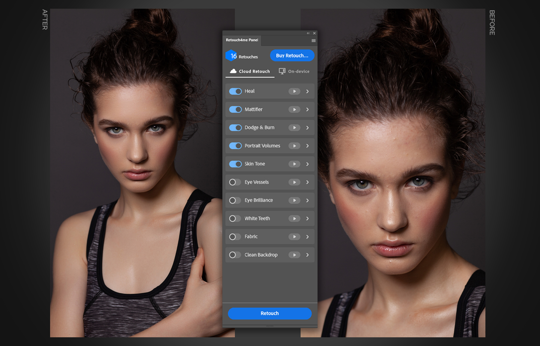 Die neue Software der estnischen Firma Retouch4me heißt Retouch4me Panel. (c) Retouch4me